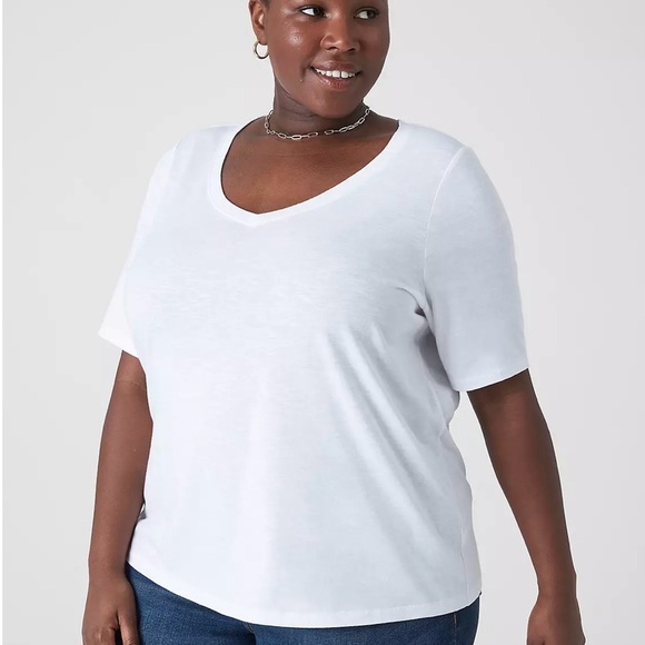 Lane Bryant Essential V-Neck Tee - Picture 3 of 3